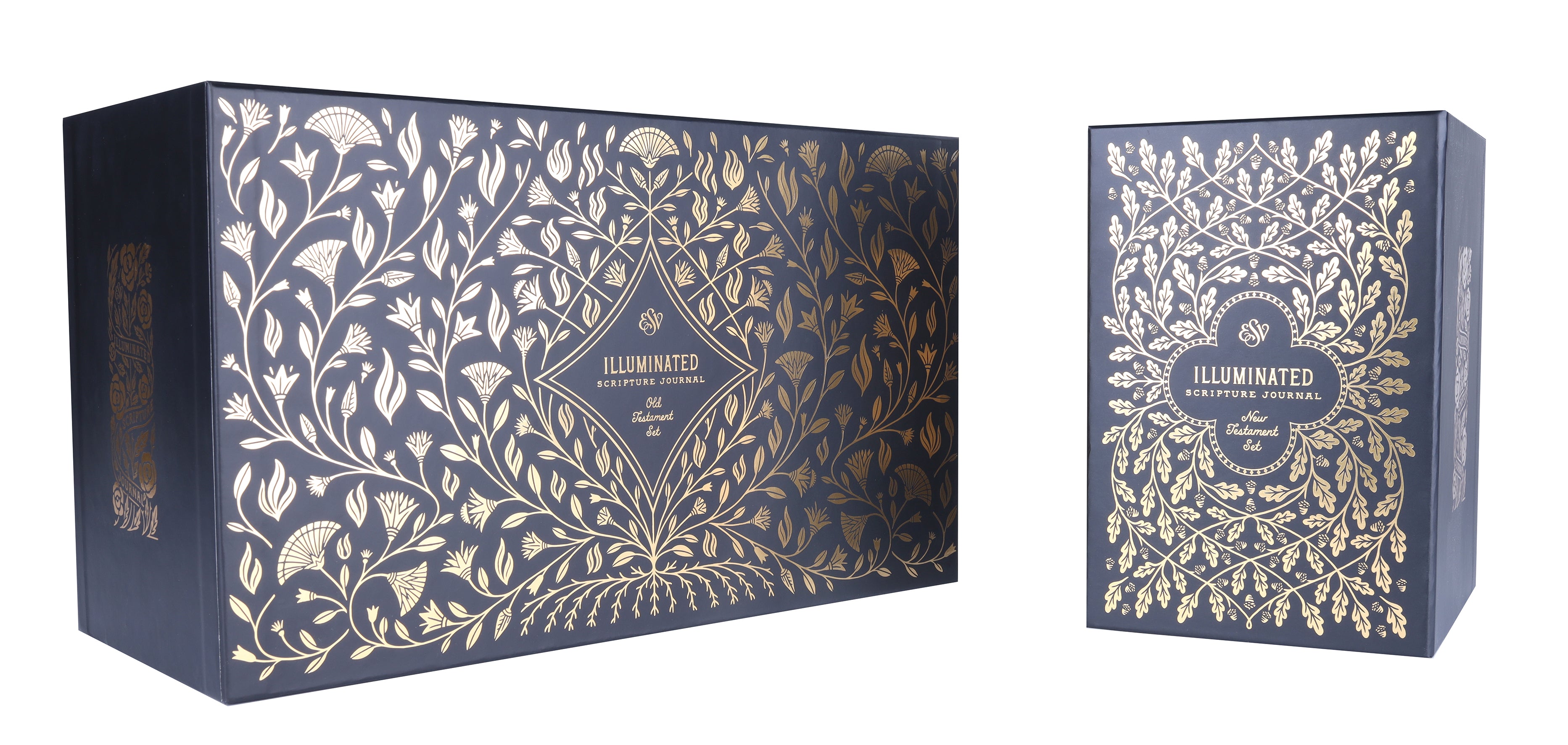ESV Illuminated Scripture Journal Old and New Testament Sets (Black Letter Edition)