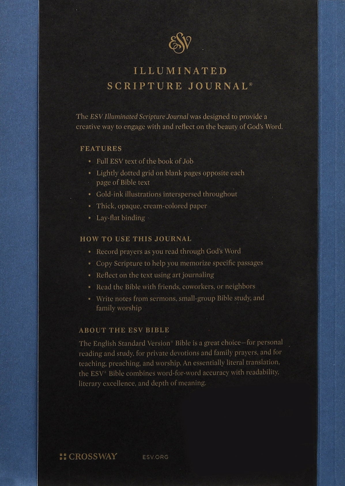 ESV Illuminated Scripture Journal Job (Black Letter Edition)
