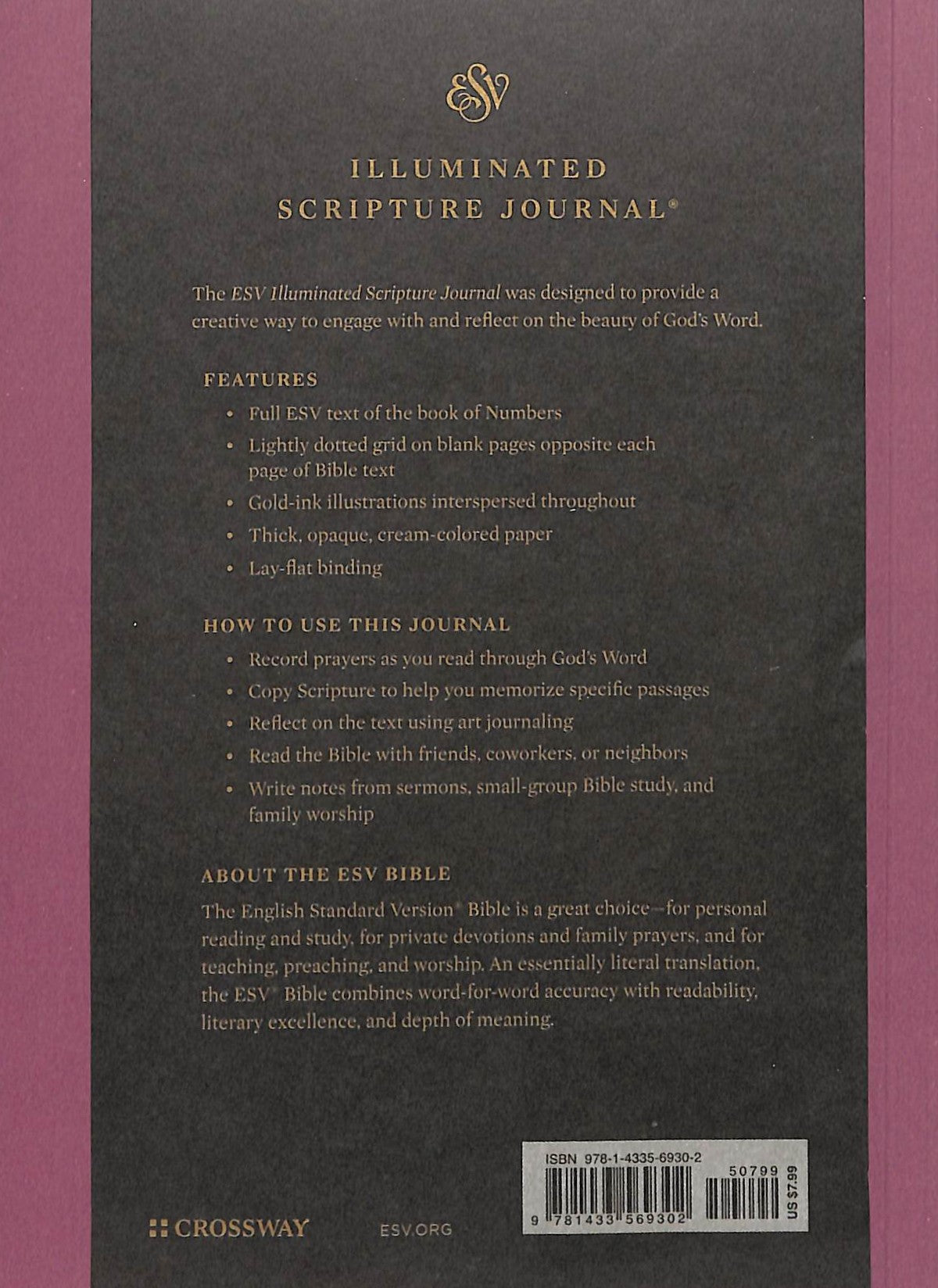 ESV Illuminated Scripture Journal Numbers (Black Letter Edition)