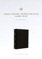 ESV Single Column Journaling Bible Large Print Deep Brown (Black Letter Edition)