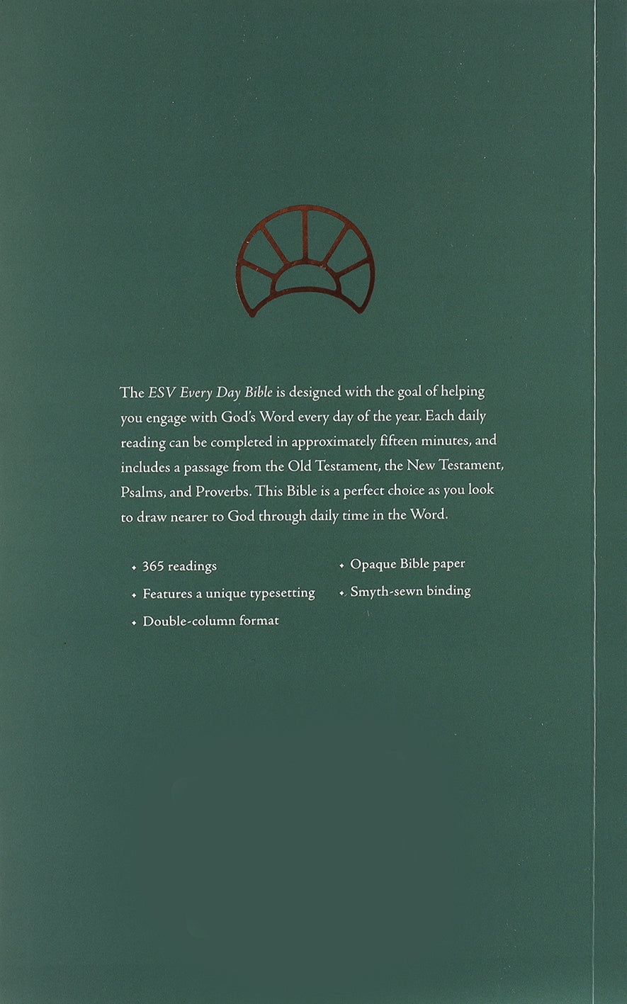 ESV Every Day Bible 365 Readings Through the Whole Bible (Black Letter Edition)