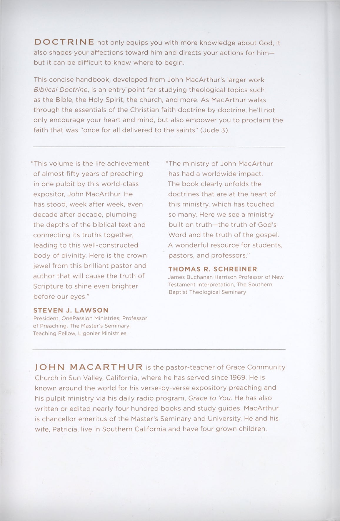 Essential Christian Doctrine: A Handbook on Biblical Truth