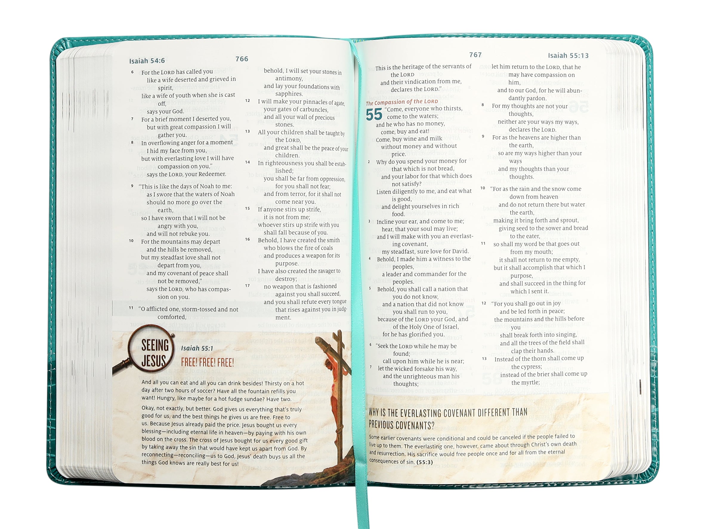 ESV Following Jesus Bible Teal (Black Letter Edition)