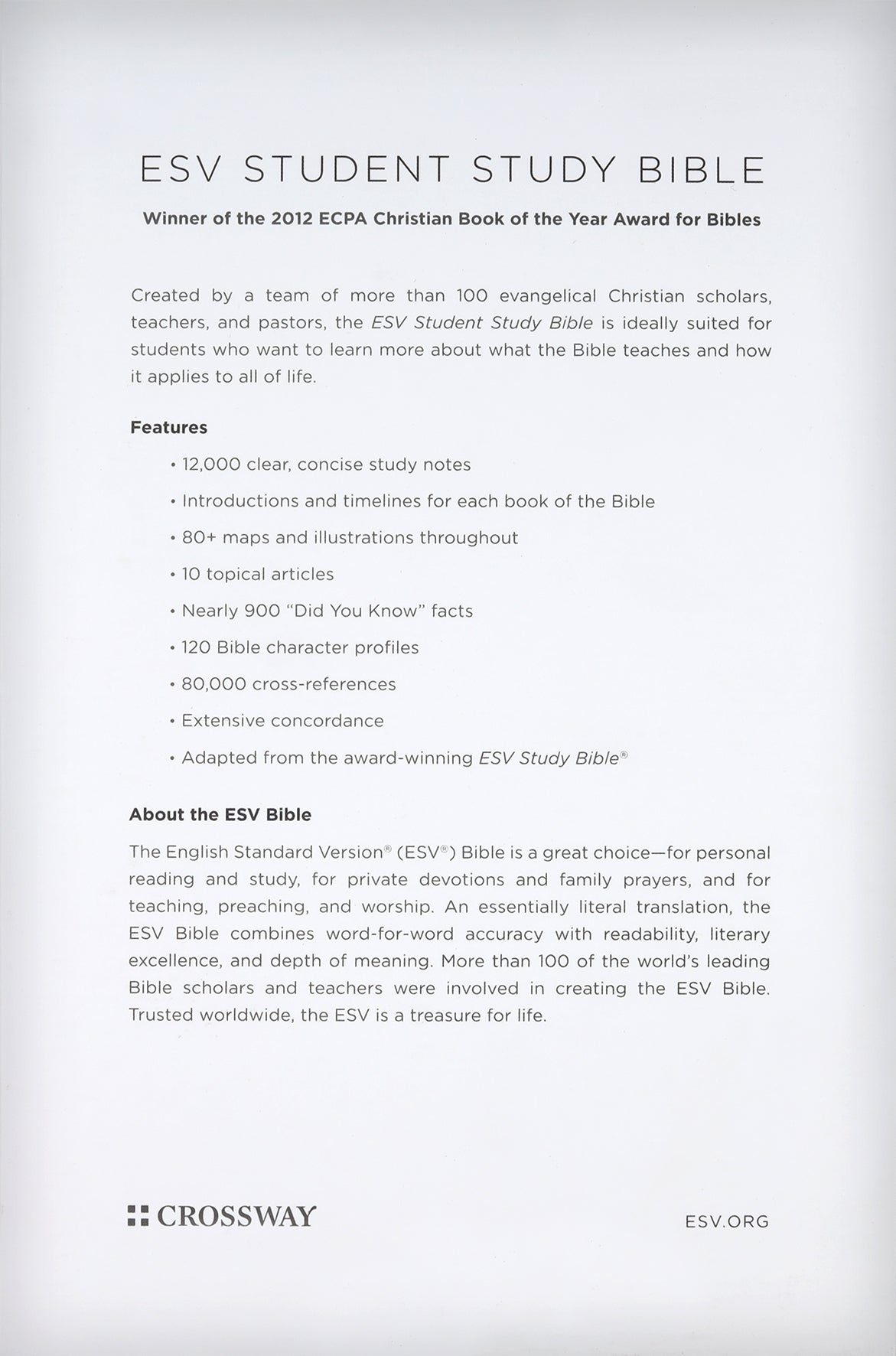 ESV Student Study Bible Flowers (Black Letter Edition)