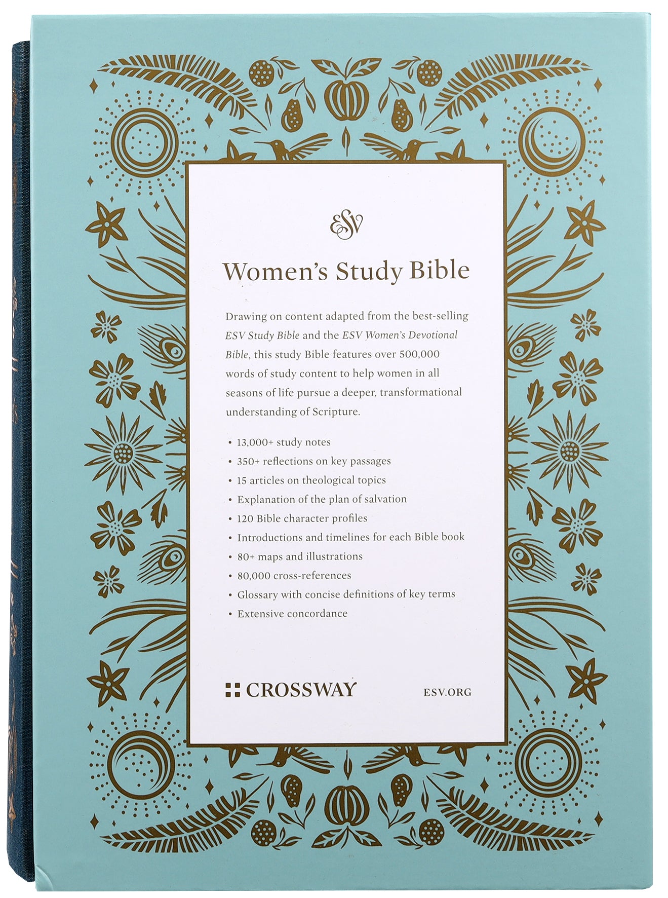 ESV Women's Study Bible Dark Teal (Black Letter Edition)