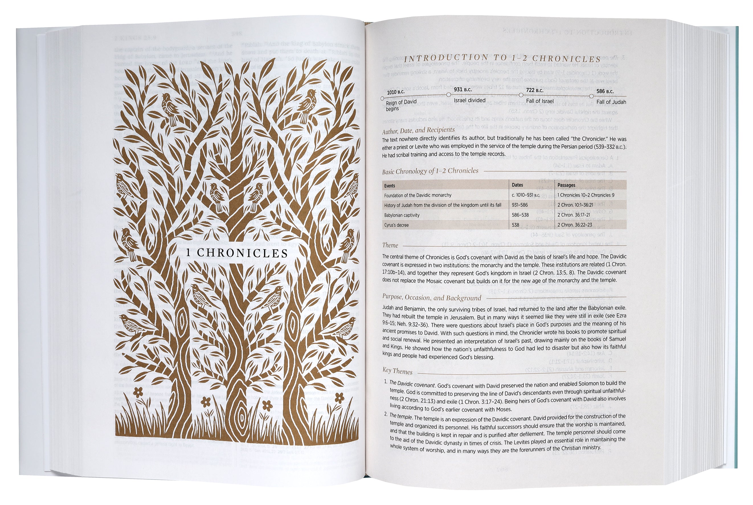 ESV Women's Study Bible Nubuck Caramel (1 Chronicles 16:34 Design)