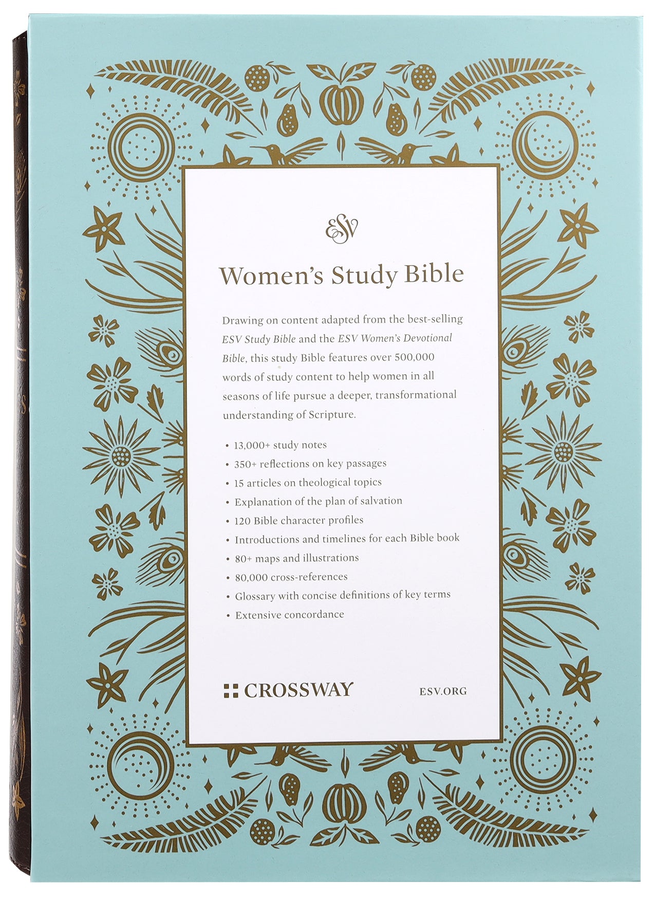 ESV Women's Study Bible Deep Brown (Black Letter Edition)