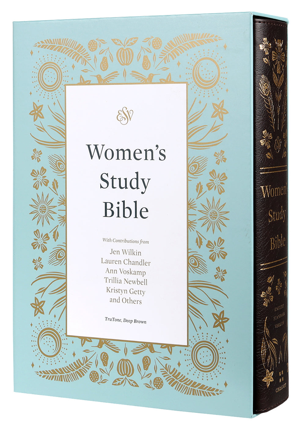 ESV Women's Study Bible Nubuck Caramel (1 Chronicles 16:34 Design)