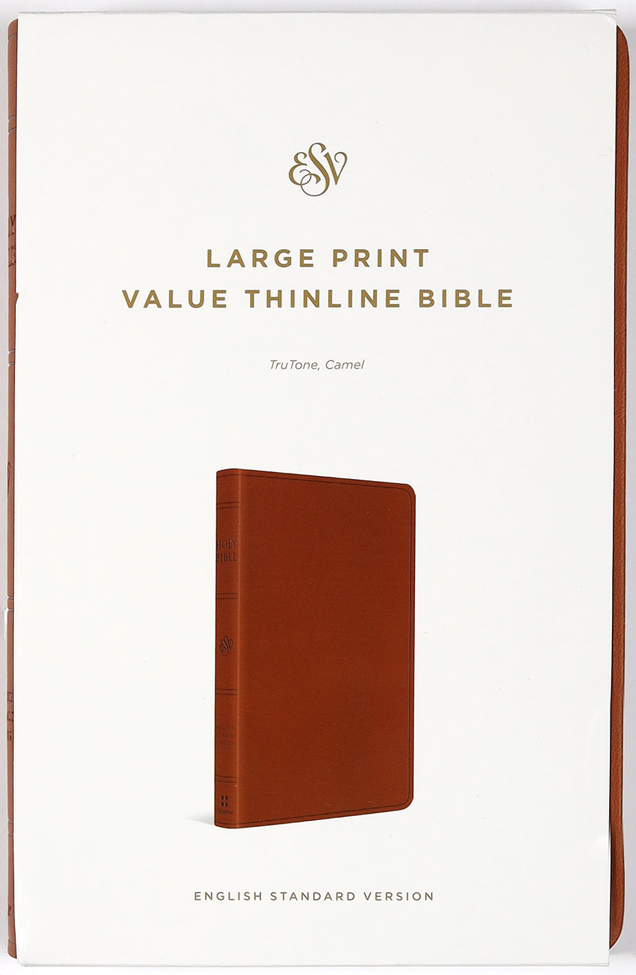 ESV Large Print Value Thinline Bible Camel