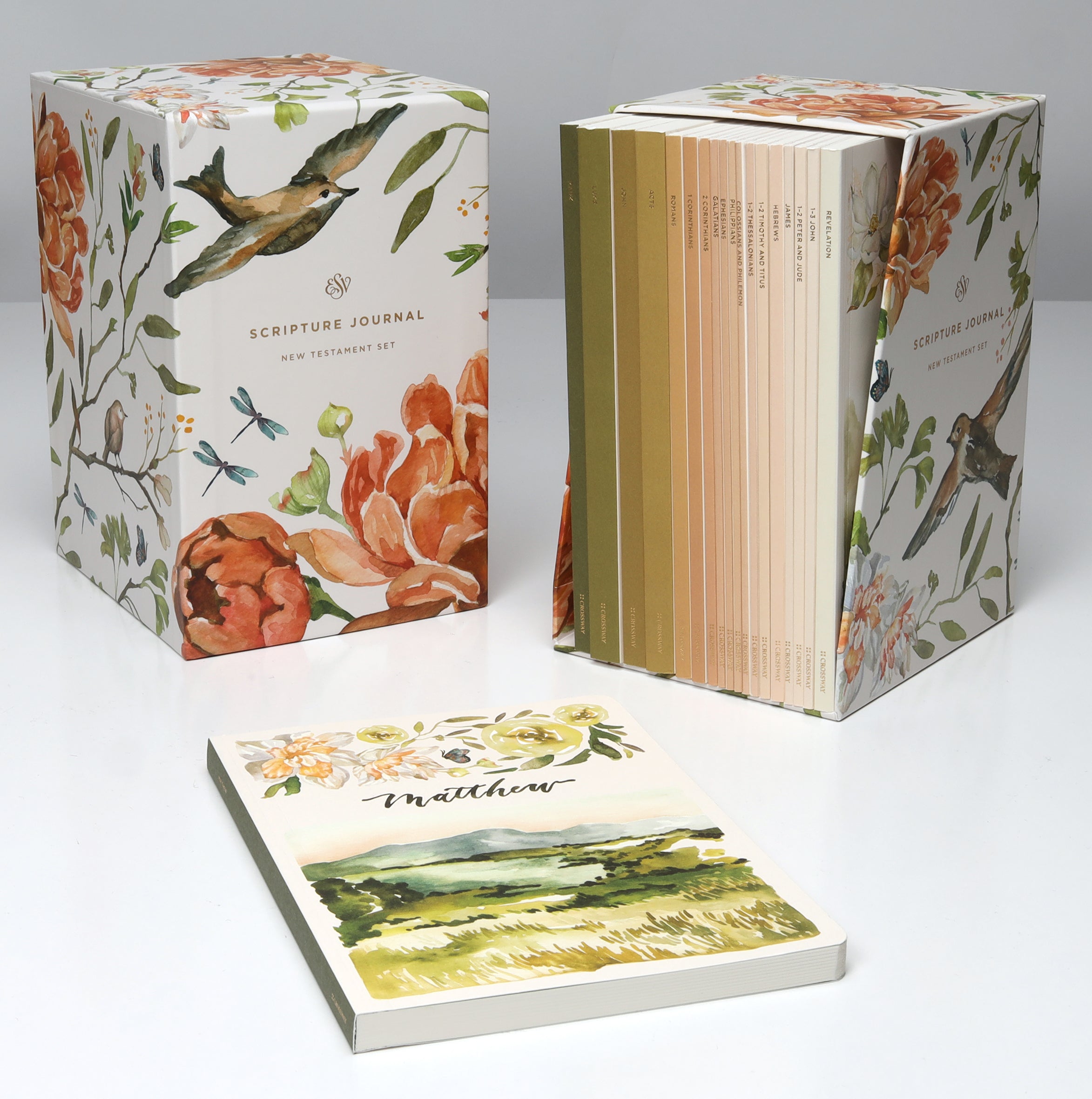 ESV Scripture Journal New Testament Artwork By Ruth Chou Simons (Black Letter Edition) (Set Of 19)