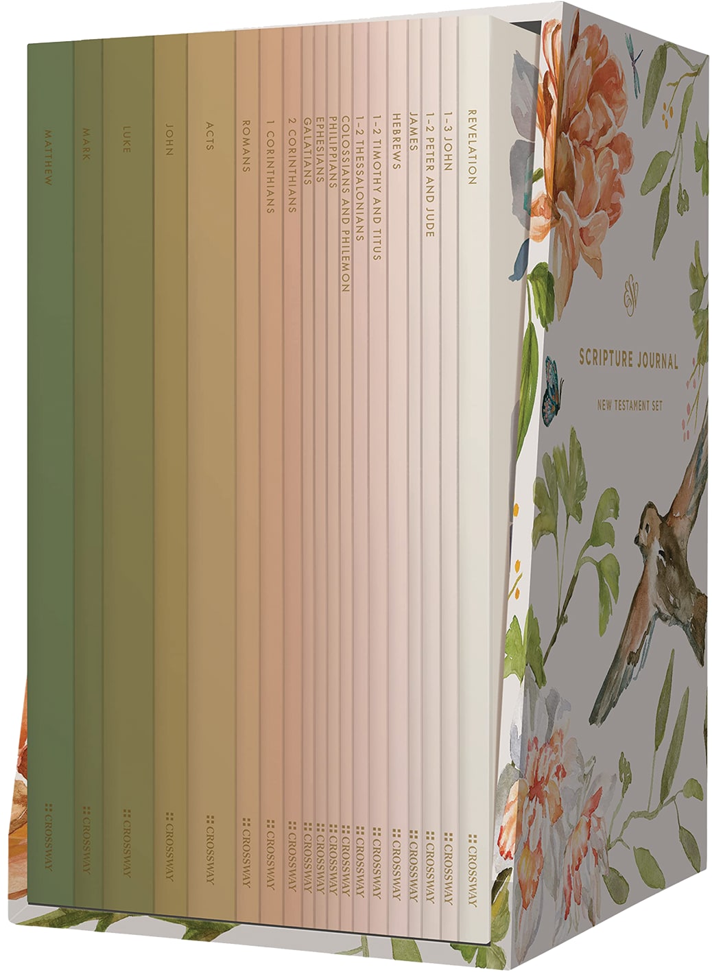 ESV Scripture Journal New Testament Artwork By Ruth Chou Simons (Black Letter Edition) (Set Of 19)