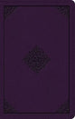 ESV Large Print Personal Size Bible Trutone Lavender Ornament Design (Red Letter Edition)