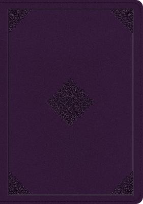 ESV Single Column Journaling Bible Large Print Lavender Ornament Design