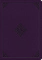 ESV Single Column Journaling Bible Large Print Lavender Ornament Design