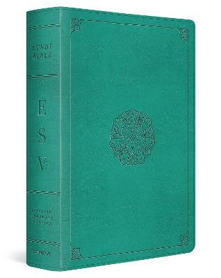 ESV Study Bible Turquoise Emblem Design (Black Letter Edition)