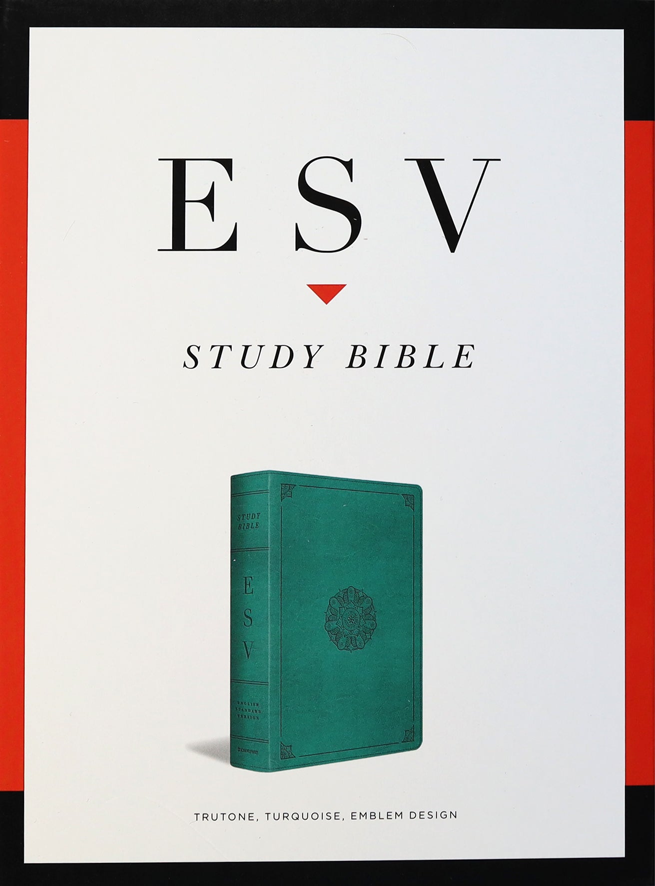 ESV Study Bible Turquoise Emblem Design (Black Letter Edition)