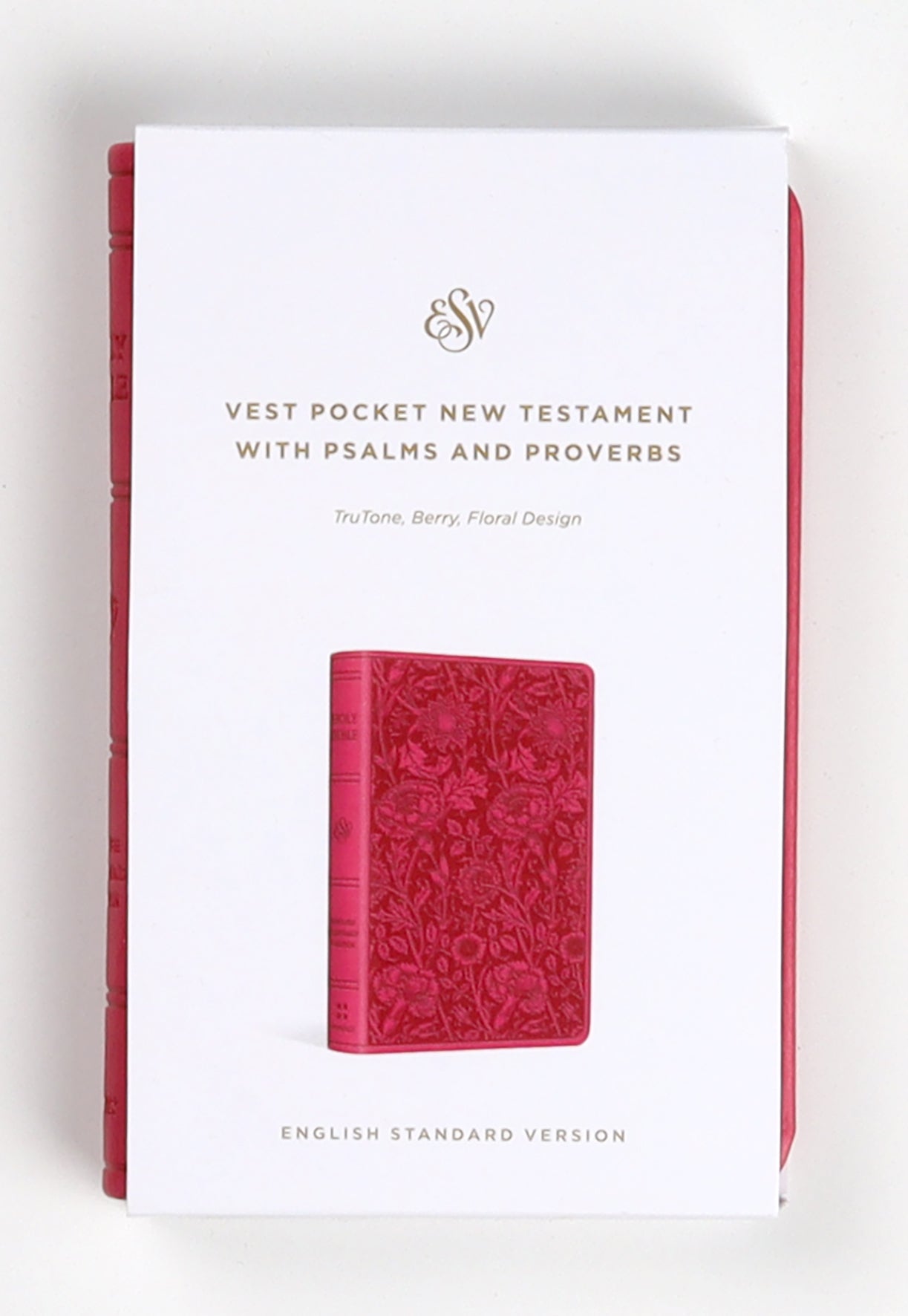 ESV Vest Pocket New Testament With Psalms and Proverbs Berry Floral Design