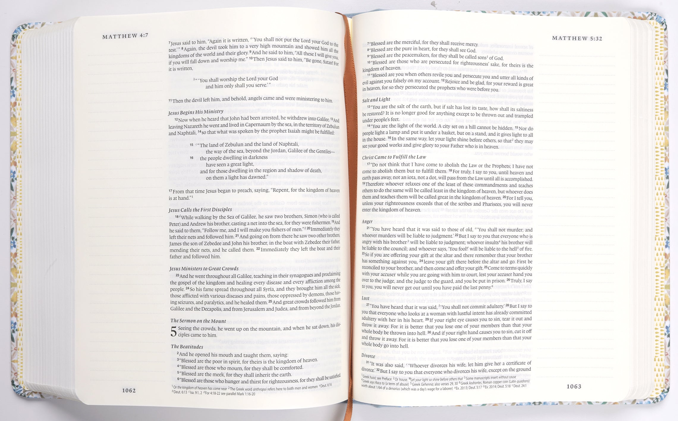 ESV Single Column Journaling Bible Artist Series Jessica Bush Flourish