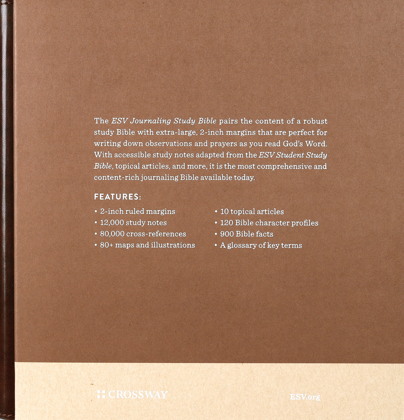 ESV Journaling Study Bible Brown/Chestnut Timeless Design