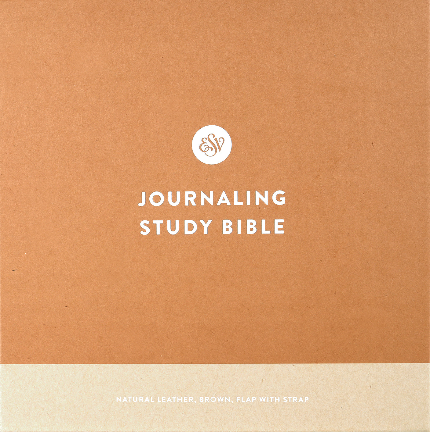 ESV Journaling Study Bible Brown Flap With Strap