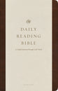 ESV Daily Reading Bible a Guided Journey Through God's Word Brown