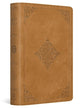 ESV Large Print Bible Nubuck Caramel, Fleur-de-lis Design (Black Letter Edition)