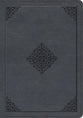 ESV Large Print Wide Margin Bible Slate Blue, Ornament Design
