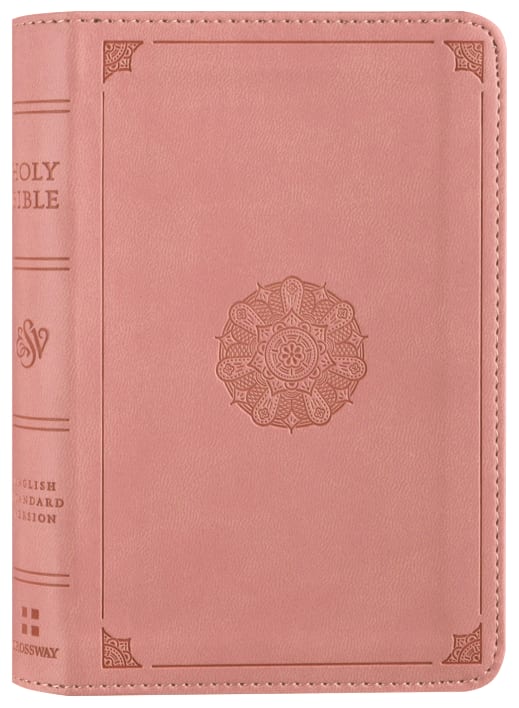ESV Compact Bible, Blush Rose, Emblem Design