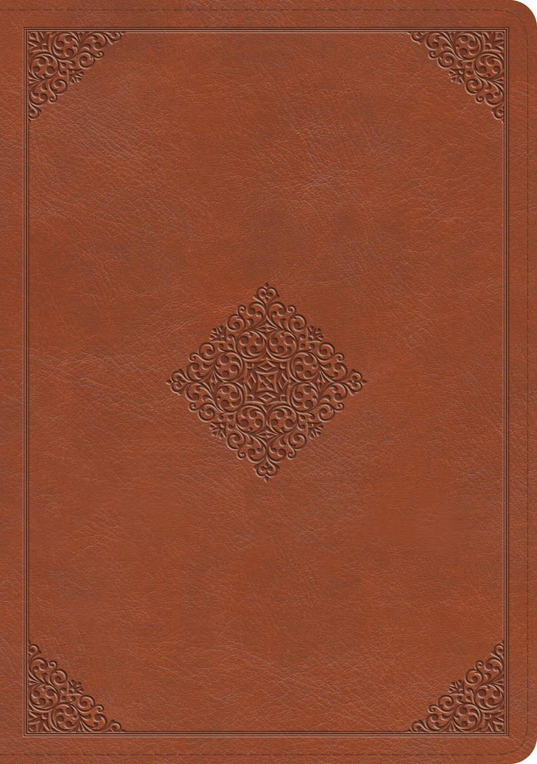 ESV Study Bible: English Saddle, Ornament Design (Black Letter Edition)