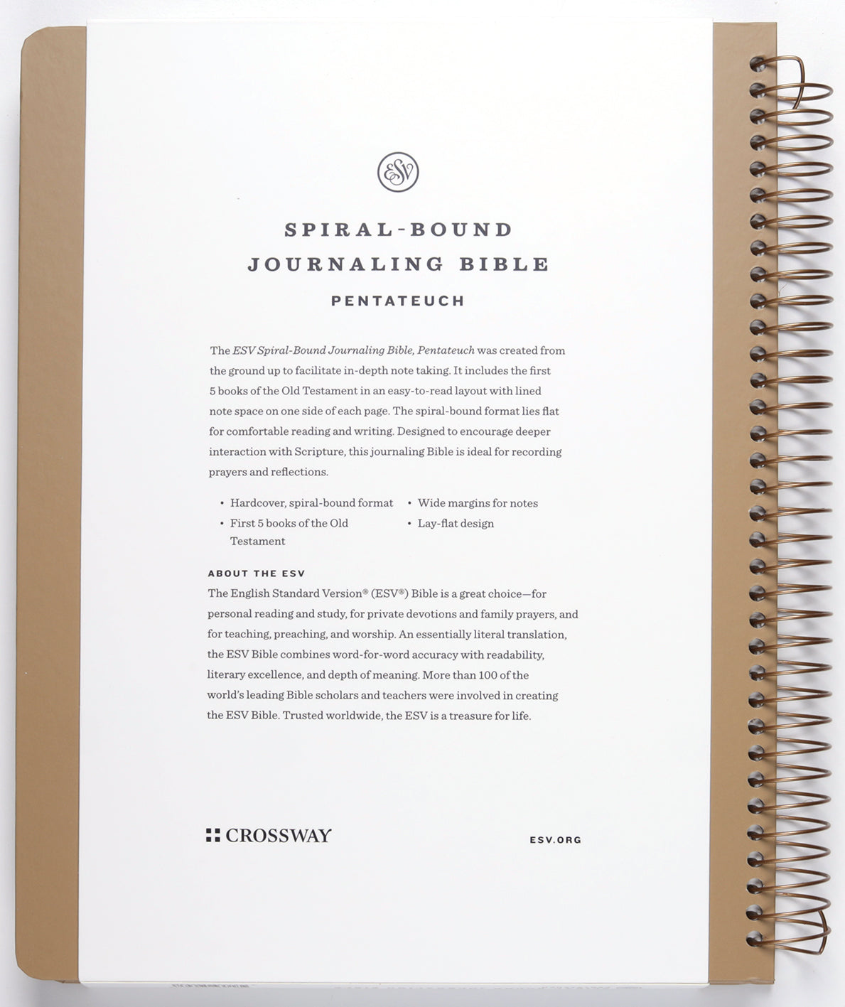 ESV Journaling Bible, Pentateuch (Spiral Hardcover)