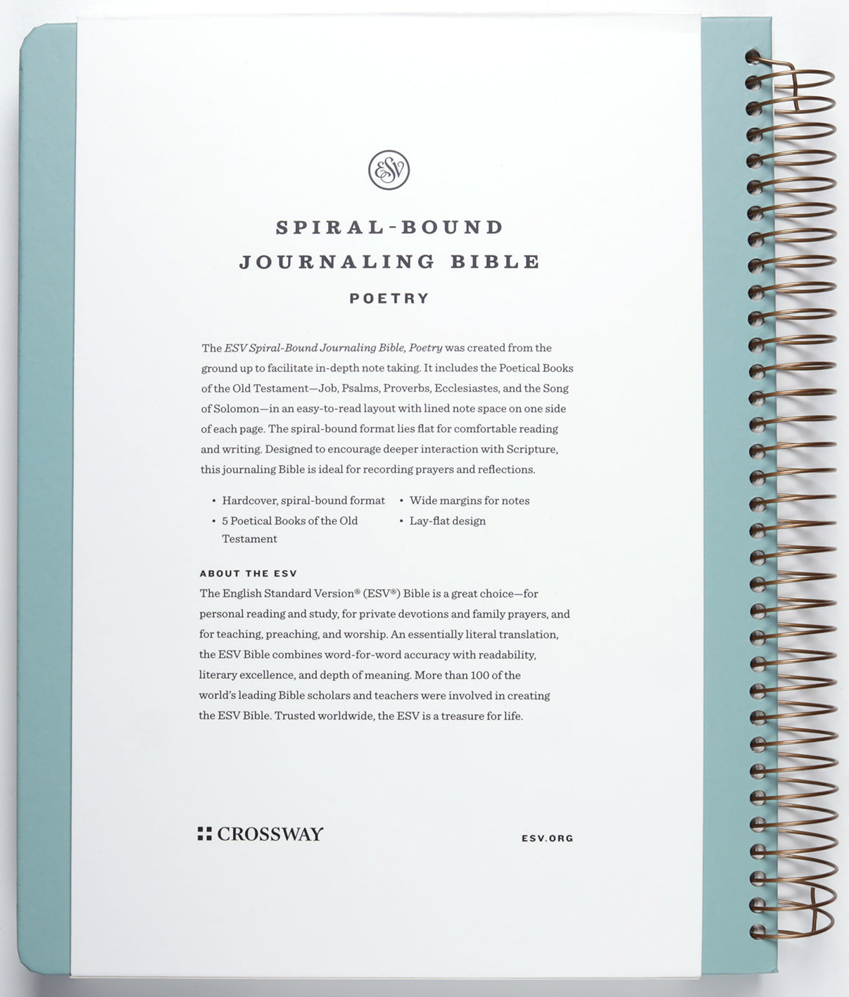 ESV Journaling Bible, Poetry (Spiral Hardcover)