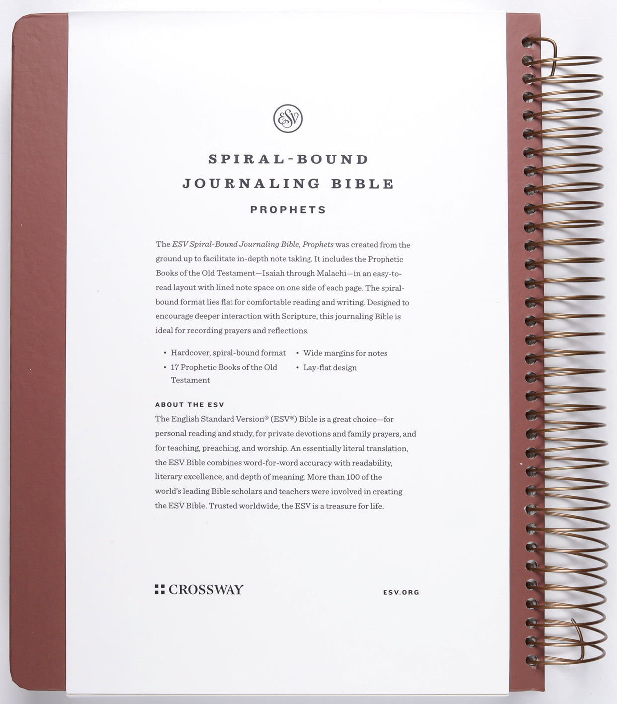 ESV Journaling Bible, Prophets (Spiral Hardcover)