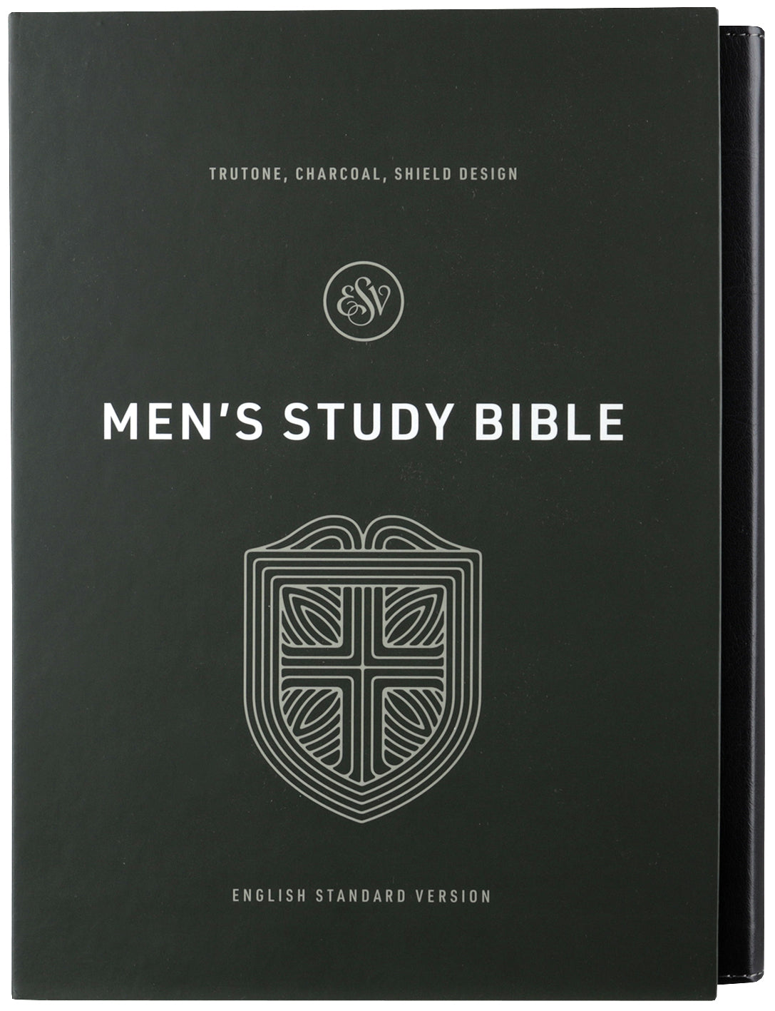 ESV Men's Study Bible, Charcoal, Shield Design
