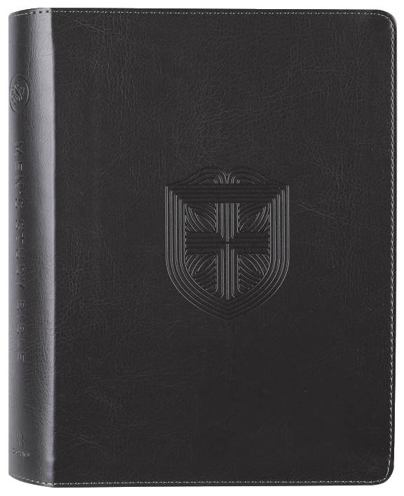 ESV Men's Study Bible, Charcoal, Shield Design