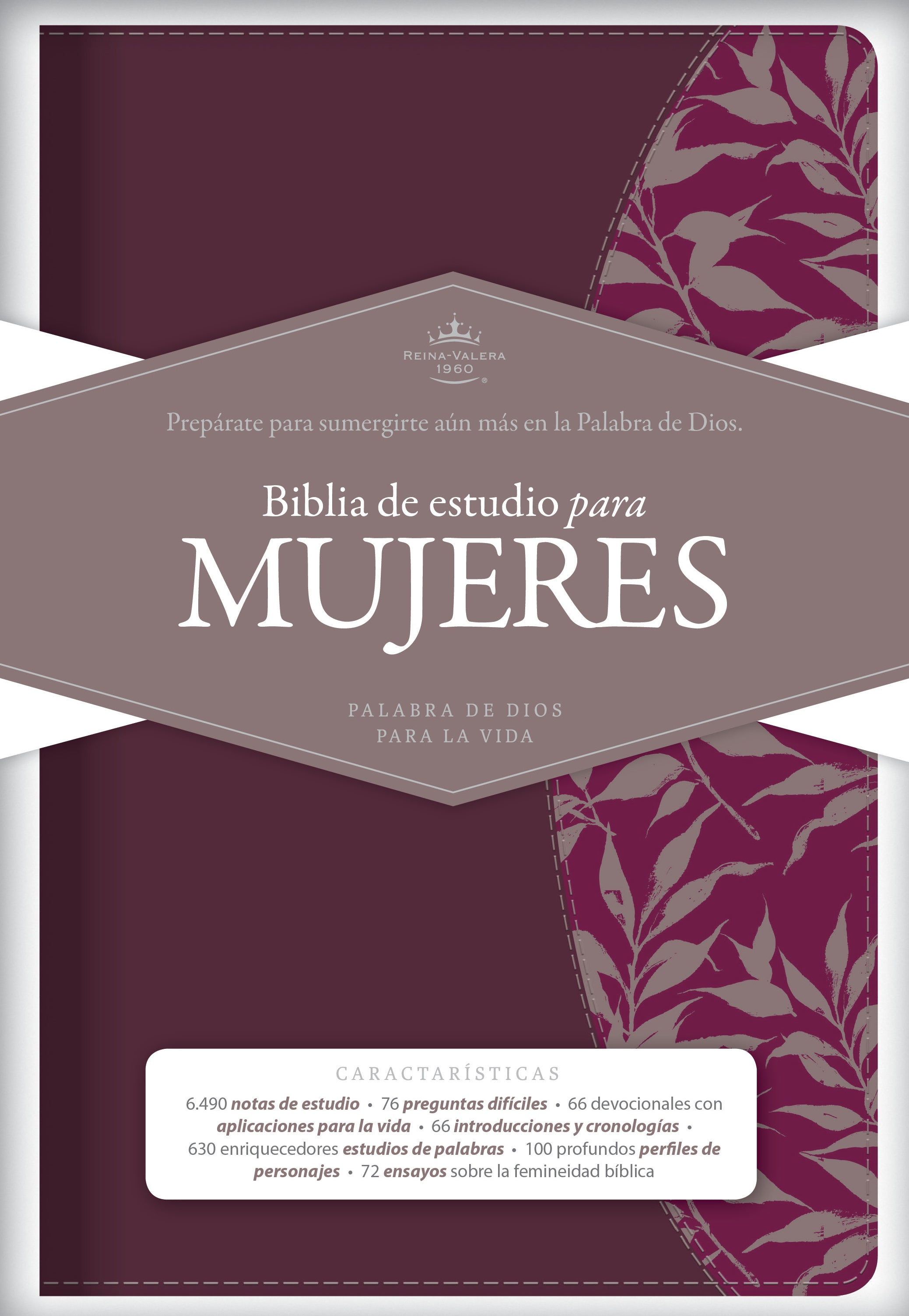 Rvr 1960 Biblia De Estudio Para Mujeres Tinto Smil Piel