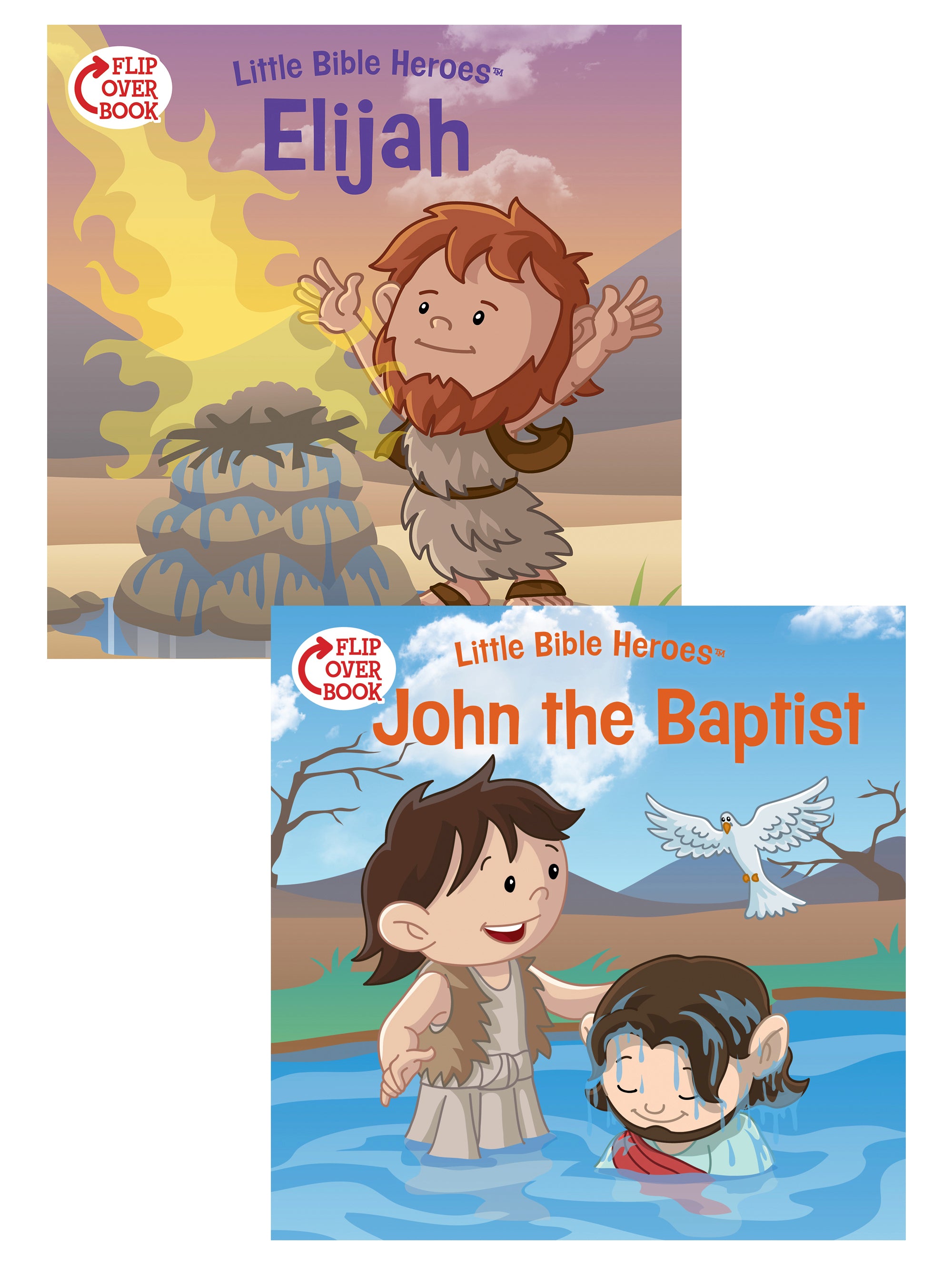 Elijah/John the Baptist Flip-Over Book (Little Bible Heroes Series)