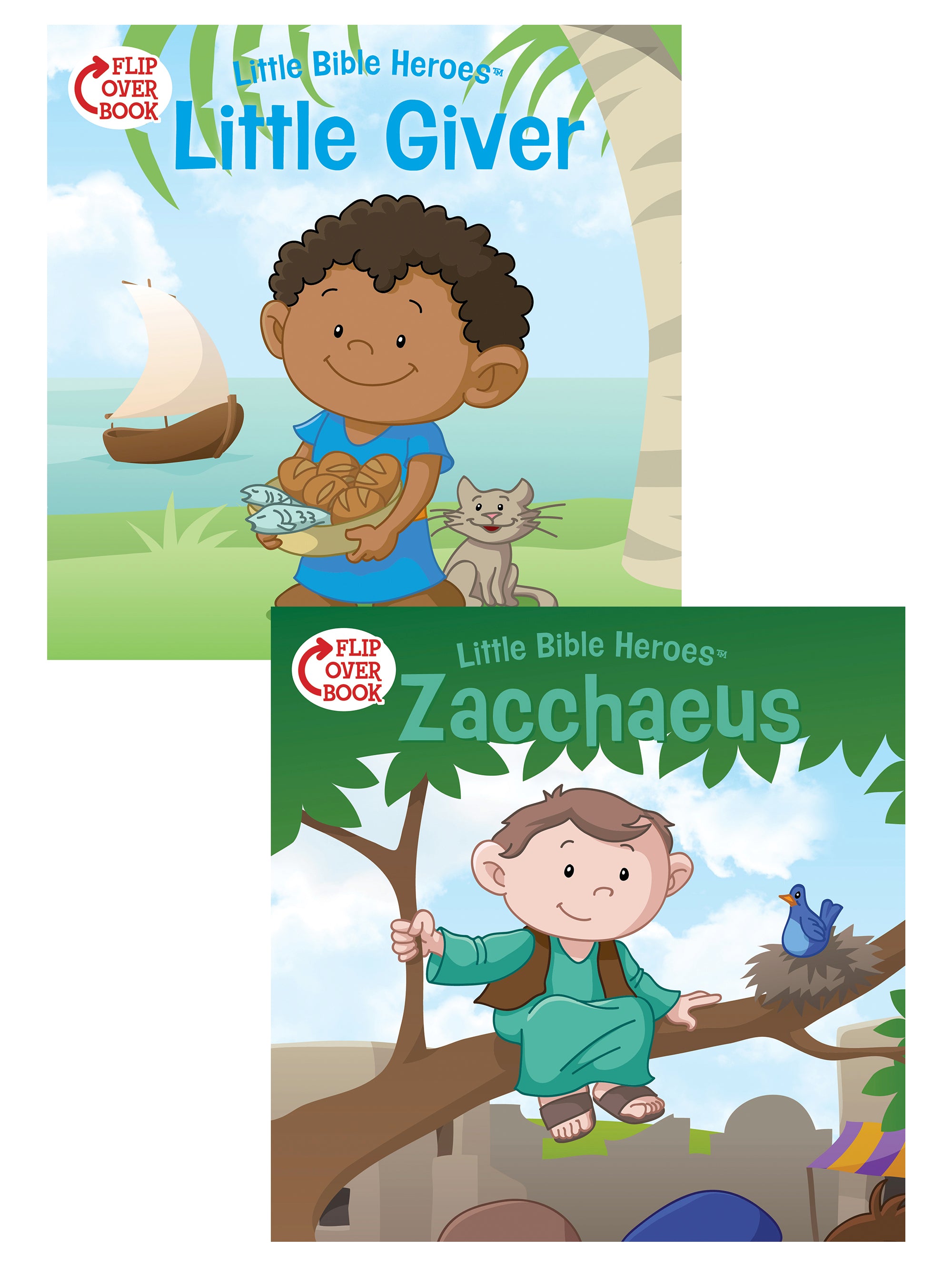 The Little Giver/Zacchaeus Flip-Over Book (Little Bible Heroes Series)