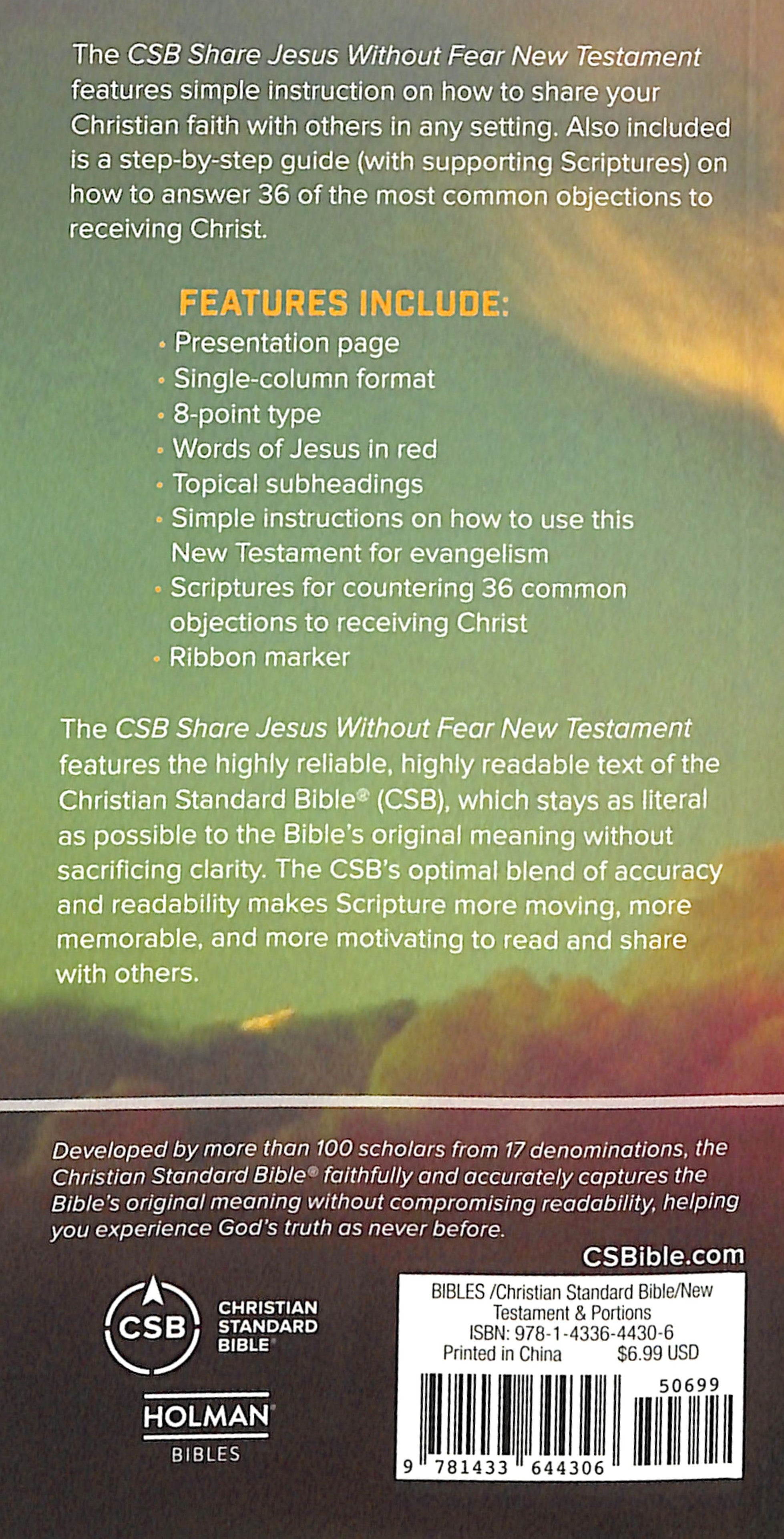 CSB Share Jesus Without Fear New Testament