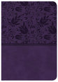 CSB Large Print Compact Reference Bible Purple Indexed Red Letter Edition
