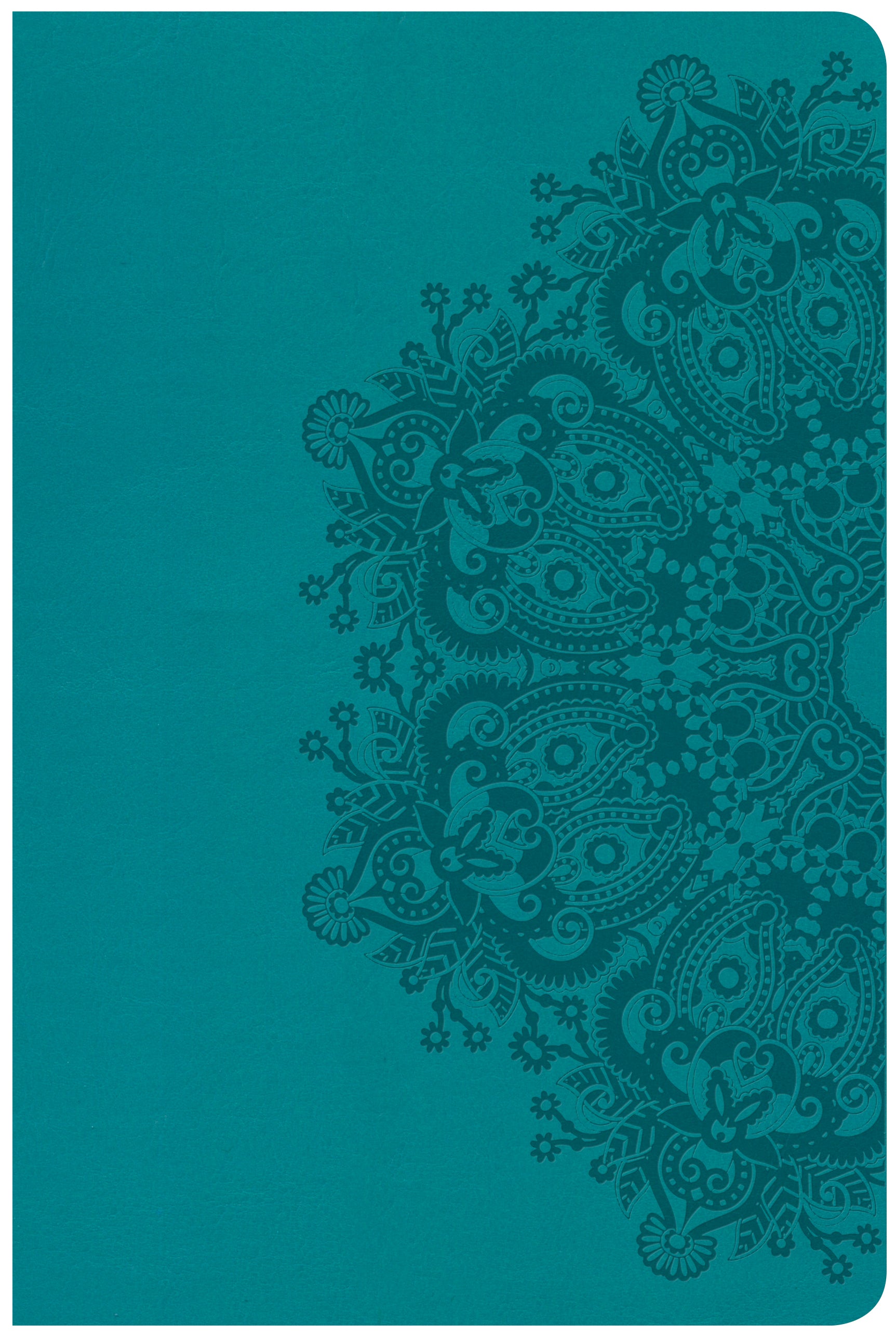 CSB Large Print Personal Size Reference Bible Teal Indexed Red Letter Edition