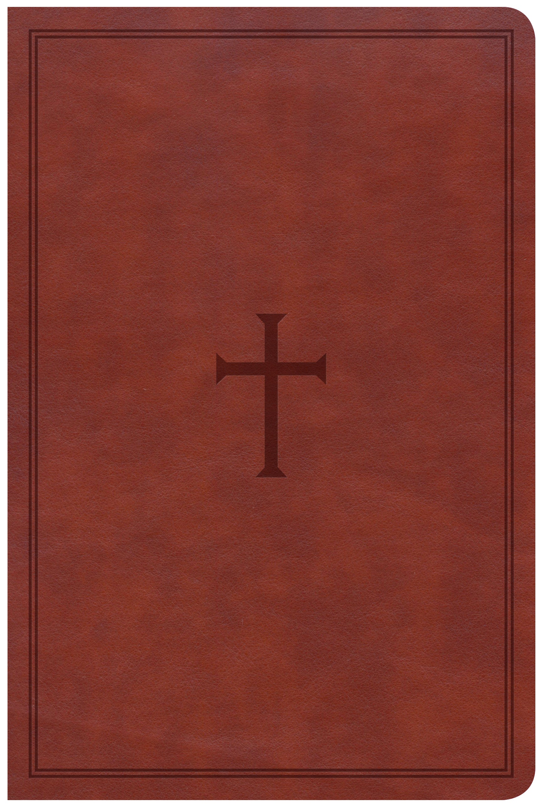 CSB Large Print Personal Size Reference Bible Brown Indexed Red Letter Edition