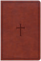 CSB Large Print Personal Size Reference Bible Brown Indexed Red Letter Edition