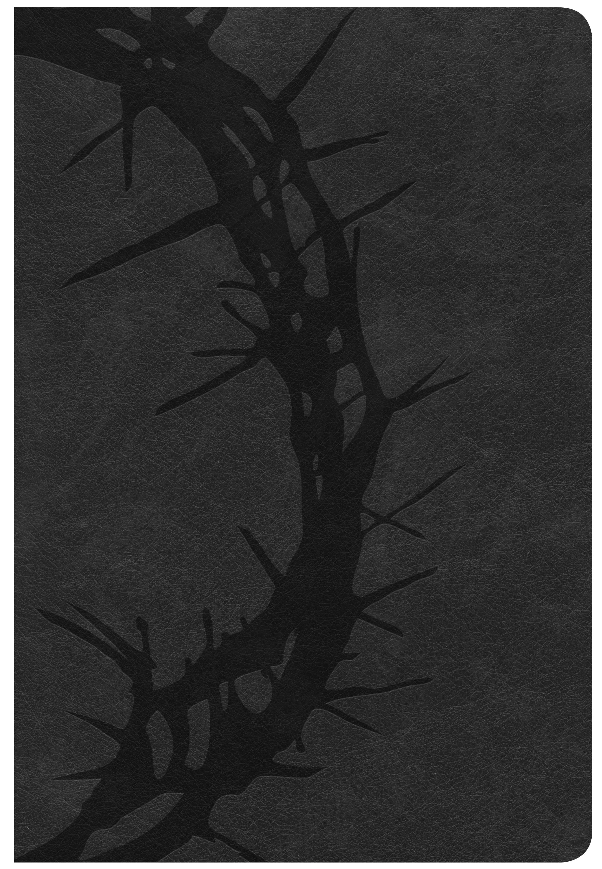CSB Giant Print Reference Bible Charcoal Indexed (Red Letter Edition)
