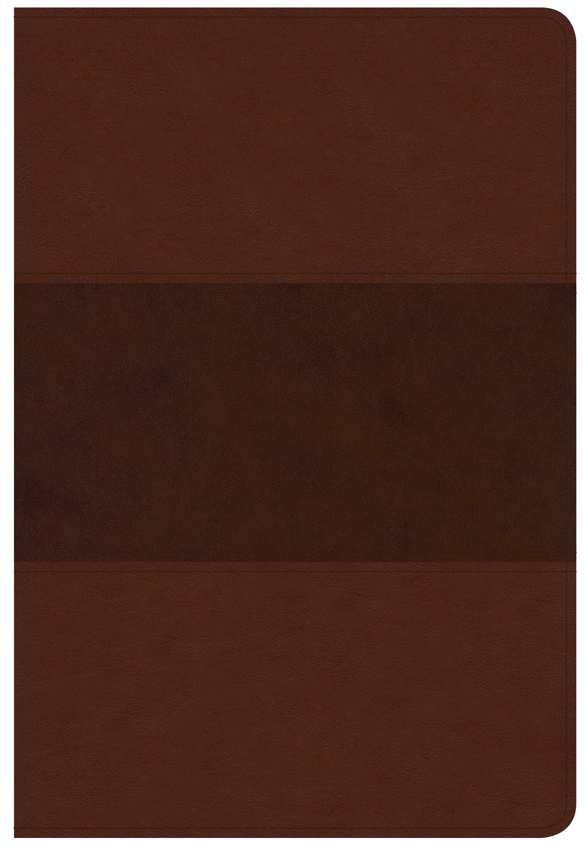 CSB Giant Print Reference Bible Saddle Brown Red Letter Edition