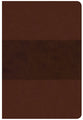 CSB Giant Print Reference Bible Saddle Brown Red Letter Edition