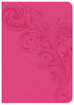 CSB Large Print Compact Reference Bible Pink Indexed (Red Letter Edition)