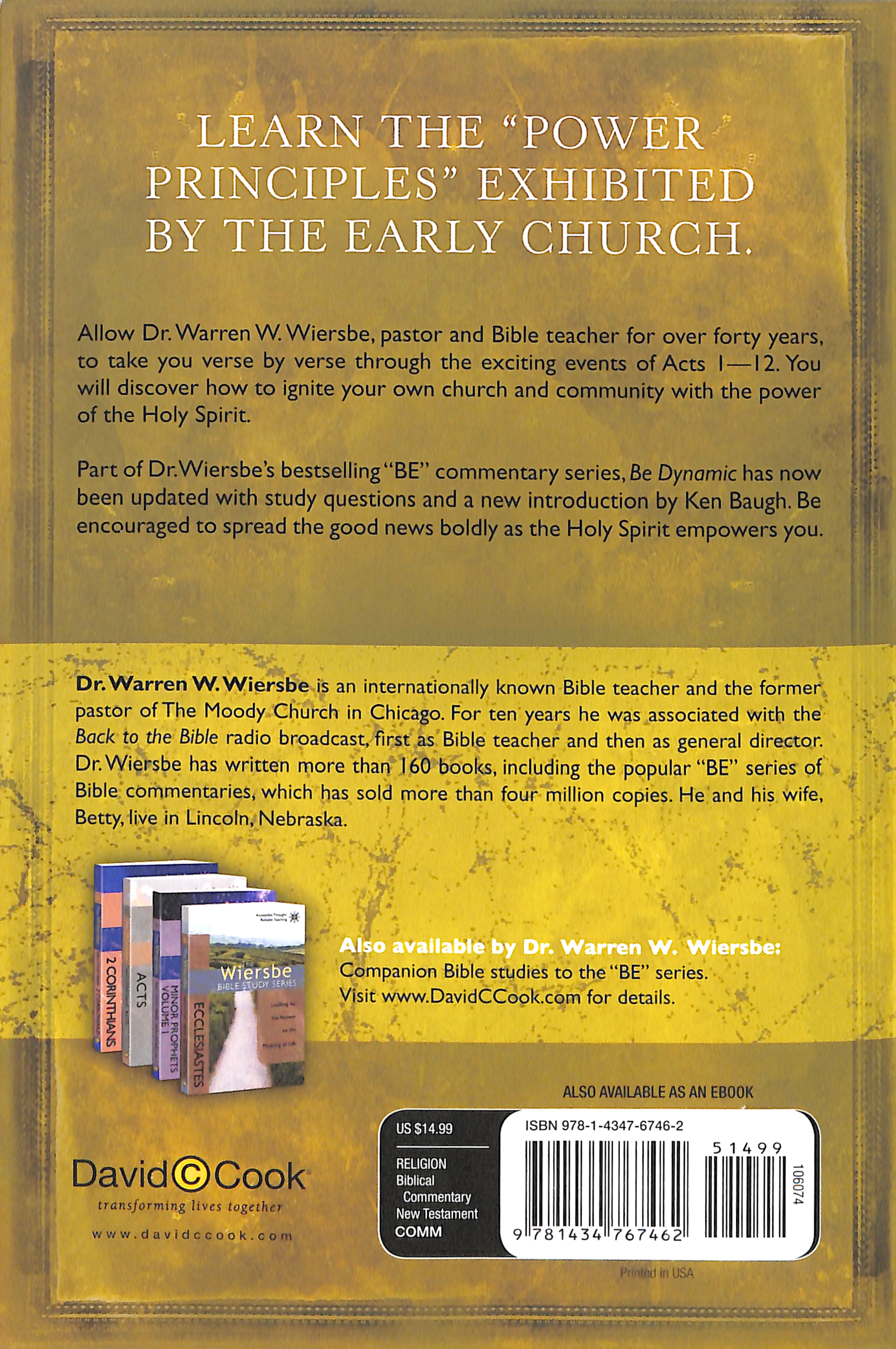 Be Dynamic (Acts 1-12) (Be Series)