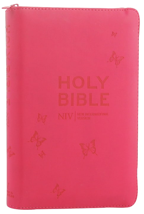 NIV Pocket Bible Pink Soft-Tone Zippered (Black Letter Edition)