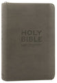 NIV Pocket Bible Charcoal Soft-Tone With Zip