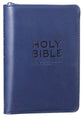 NIV Tiny Navy Soft-Tone Bible With Zip